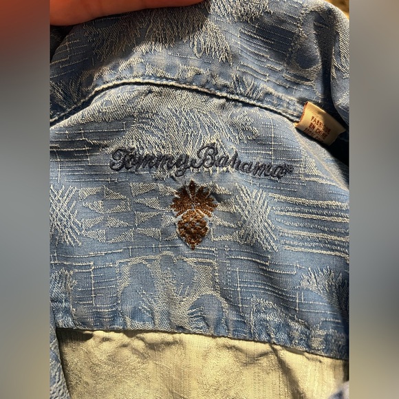 Tommy Bahama Hawaiian Mens 100% Silk Blue Short Sleeve Beach Shirt - Picture 6 of 9